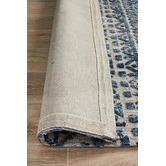 Network Rugs Charcoal, Navy &amp; Natural Distressed Exotic Rug