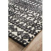 Network Rugs Ivory &amp; Charcoal Distressed Exotic Rug