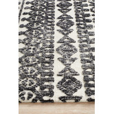 Network Rugs Ivory &amp; Charcoal Distressed Exotic Rug