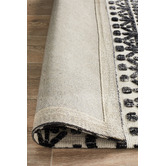 Network Rugs Ivory &amp; Charcoal Distressed Exotic Rug