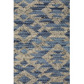Network Rugs Blue &amp; Linen Hand-Woven Modern Tribal Rug