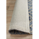Network Rugs Blue &amp; Linen Hand-Woven Modern Tribal Rug