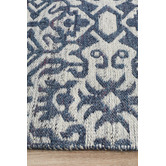 Network Rugs Silver &amp; Navy Hand-Woven Modern Tribal Rug
