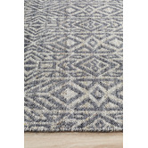 Network Rugs Graphite &amp; Silver Hand-Woven Modern Tribal Rug