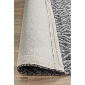 Network Rugs Graphite &amp; Silver Hand-Woven Modern Tribal Rug