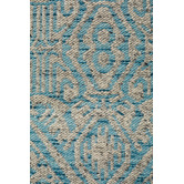 Network Rugs Sky Blue Hand-Woven Modern Tribal Rug