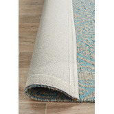 Network Rugs Sky Blue Hand-Woven Modern Tribal Rug