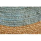 Network Rugs Natural &amp; Light Blue Jute Rug