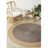 Network Rugs Jasmine Round Charcoal Rug