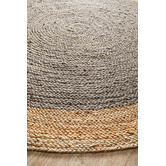 Network Rugs Jasmine Round Charcoal Rug
