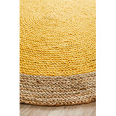 Network Jute Natural Yellow Rug | Temple & Webster