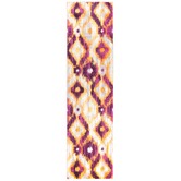 Network Rugs Lal Aubergine &amp; Yellow Power Loomed Modern Rug