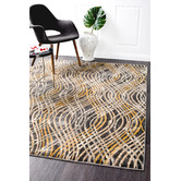 Network Rugs Charcoal Klein Luxury Rug