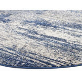 Network Rugs Arjan Navy Power Loomed Modern Round Rug