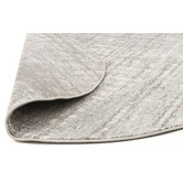 Network Rugs Parishan Silver &amp; Grey Power Loomed Modern Round Rug