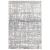 Network Rugs Parishan Silver &amp; Grey Power Loomed Modern Rug