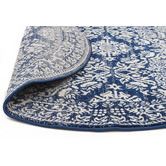 Network Rugs Oxus Navy Power Loomed Modern Round Rug