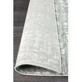 Network Rugs Parishan Silver &amp; Grey Power Loomed Modern Rug