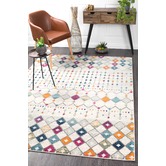 Network Rugs Anzali Colourful Power Loomed Modern Rug | Temple & Webster