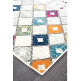 Network Rugs Anzali Colourful Power Loomed Modern Runner