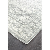 Network Rugs Oxus Silver &amp; Grey Power Loomed Modern Runner