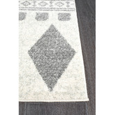 Network Rugs Lena Grey Power Loomed Modern Runner