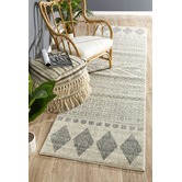 Network Rugs Lena Grey Power Loomed Modern Runner