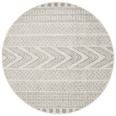 Network Rugs Lena Grey Power Loomed Modern Round Rug | Temple & Webster