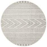 Network Rugs Lena Grey Power Loomed Modern Round Rug