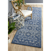 Network Rugs Oxus Navy Power Loomed Modern Runner