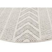 Network Rugs Lena Grey Power Loomed Modern Round Rug