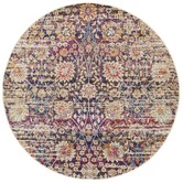 Network Rugs Zaire Colourful Power Loomed Modern Round Rug