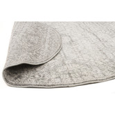 Network Rugs Oxus Silver &amp; Grey Power Loomed Modern Round Rug