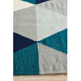 Network Rugs Prism Flat Weave Rug Blue