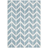 Network Rugs Chevron Flat Weave Rug Blue