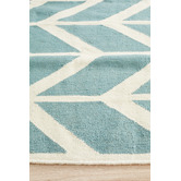 Network Rugs Chevron Flat Weave Rug Blue
