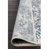 Network Rugs White and Blue Power Loomed Rug
