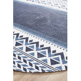 Network Navy Naval Hand Braided Cotton Rug | Temple & Webster