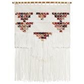 Network Rugs Multi Scandi Textured Fringed Wall Hanging