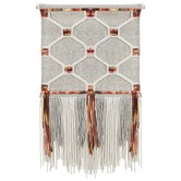Network Rugs Malt Scandi Flatwoven Fringed Wall Hanging