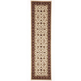 Network Rugs Classic Ivory with Red Border Traditional Rug