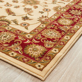 Network Rugs Classic Ivory with Red Border Traditional Rug