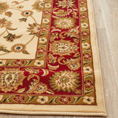 Network Rugs Classic Ivory with Red Border Traditional Rug