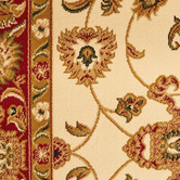 Network Rugs Classic Ivory with Red Border Traditional Rug