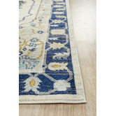 Network Rugs Navy &amp; Ivory Tulip Vintage Look Rug