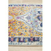 Network Rugs Rust &amp; Navy Tulip Vintage Look Rug