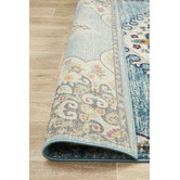 Network Rugs Blue Medallion Vintage Look Rug