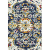 Network Rugs Blue Medallion Vintage Look Runner