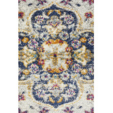 Network Rugs Ivory Medallion Vintage Look Rug