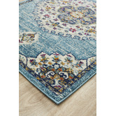 Network Rugs Blue Medallion Vintage Look Runner
